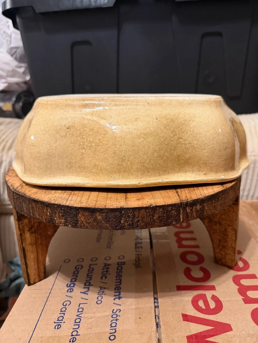 Wavy Vintage Pottery Bowl